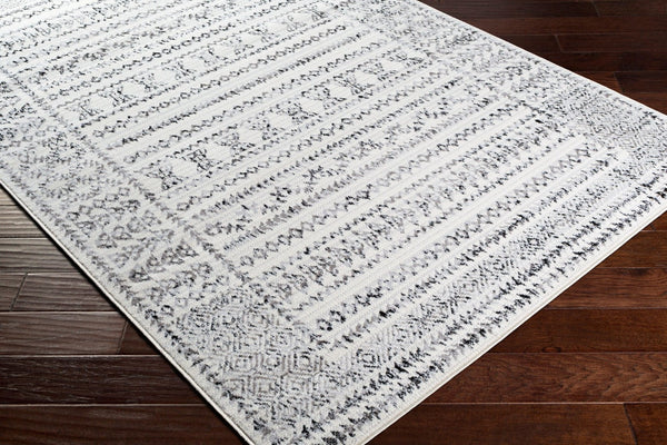Livabliss Pisa Bohemian Global Runner Rug Polypropylene Medium Pile for Hallway or Entryway Charcoal, Black 6'7" x 6'7" Square PSS2313-67SQ