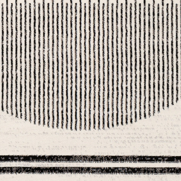 Livabliss Pisa Geometric Modern Area Rug Turkish Woven Polypropylene for Living Dining Rooms Black, White 7'10" x 10' PSS2315-71010