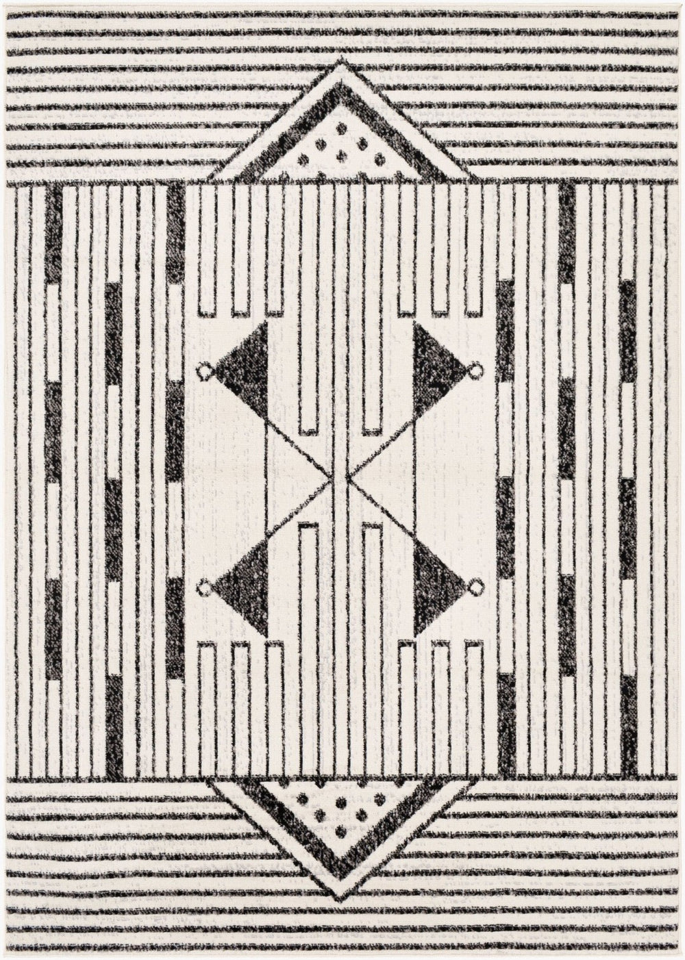 Livabliss Pisa Geometric Low Pile Polypropylene Area Rug for Modern Living Room or Bedroom PSS2316-57