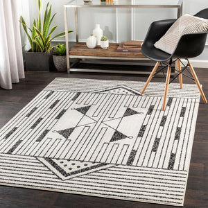 Livabliss Pisa Geometric Low Pile Polypropylene Area Rug for Modern Living Room or Bedroom PSS2316-57