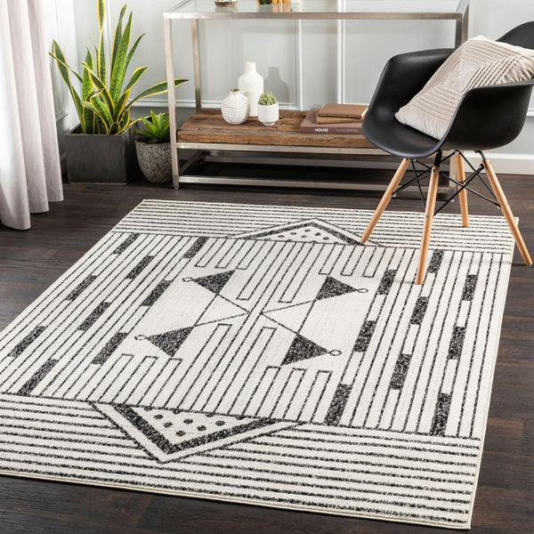 Livabliss Pisa Geometric Low Pile Polypropylene Area Rug for Modern Living Room or Bedroom PSS2316-57