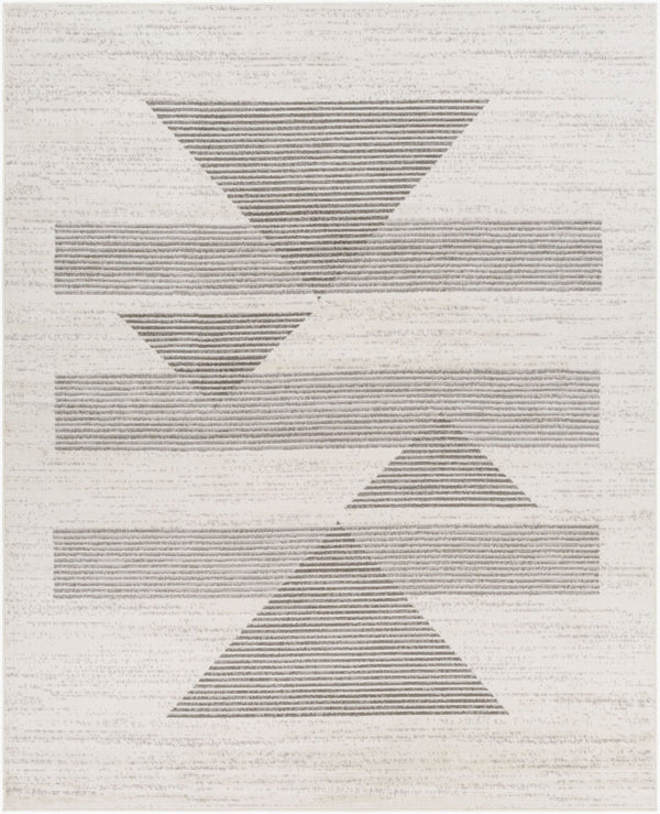 Livabliss Pisa Machine Woven Polypropylene Area Rug Stain Resistant for Living Room Floors Light Gray, Med 7'10" x 10' PSS2321-71010