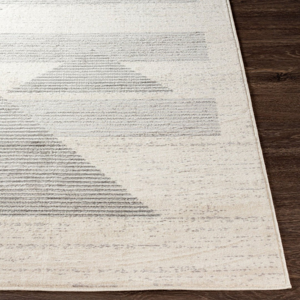 Livabliss Pisa Machine Woven Polypropylene Area Rug Stain Resistant for Living Room Floors Light Gray, Med 7'10" x 10' PSS2321-71010