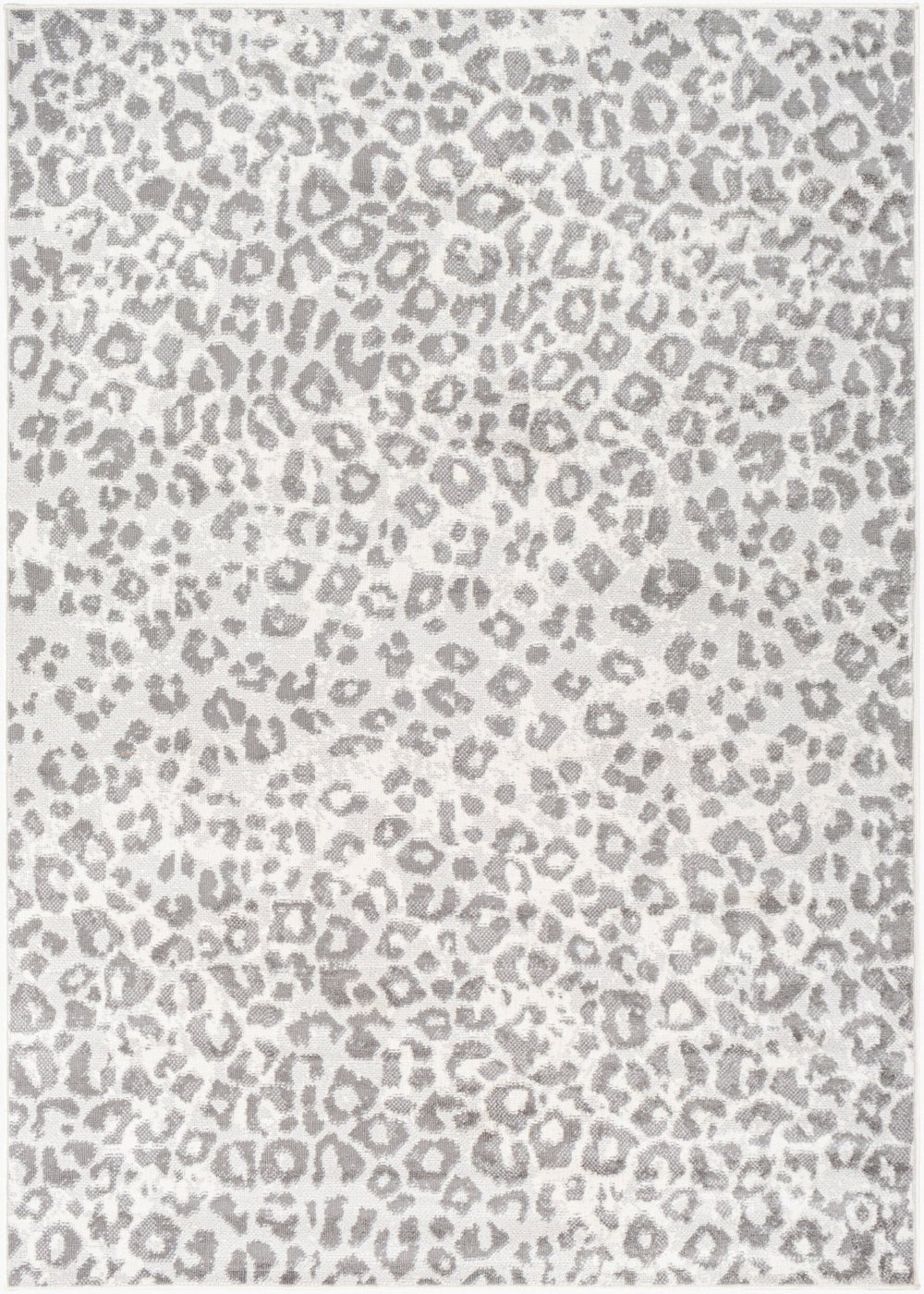 Livabliss Pisa Geometric Polypropylene Area Rug Turkey Woven Modern Minimalist Living Room Floor Light Gray, Med 6'7" x 9' PSS2323-679