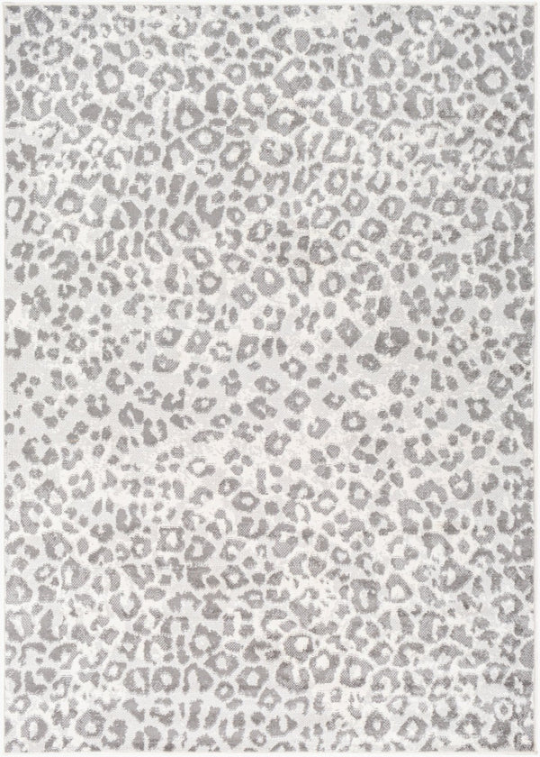 Livabliss Pisa Geometric Polypropylene Area Rug Turkey Woven Modern Minimalist Living Room Floor Light Gray, Med 6'7" x 9' PSS2323-679