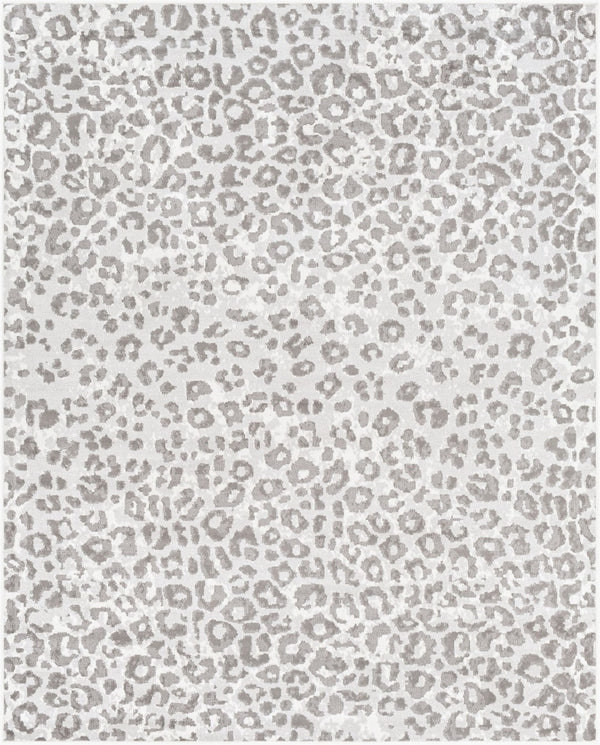 Livabliss Pisa Geometric Polypropylene Area Rug Turkey Woven Modern Minimalist Living Room Floor Light Gray, Med 7'10" x 10' PSS2323-71010