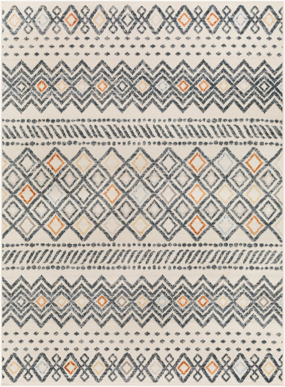 Livabliss Pisa Global Inspired Machine Woven Polypropylene Area Rug for Living and Dining Rooms 6'7" x 9' PSS2340-679