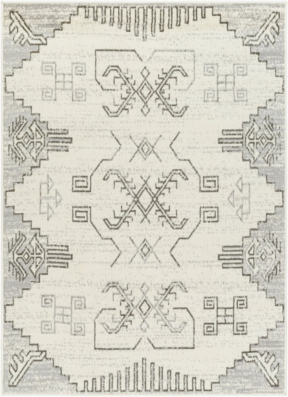 Livabliss Pisa Moroccan Geometric Area Rug Machine Woven Polypropylene for Living and Dining Rooms PSS2360-679