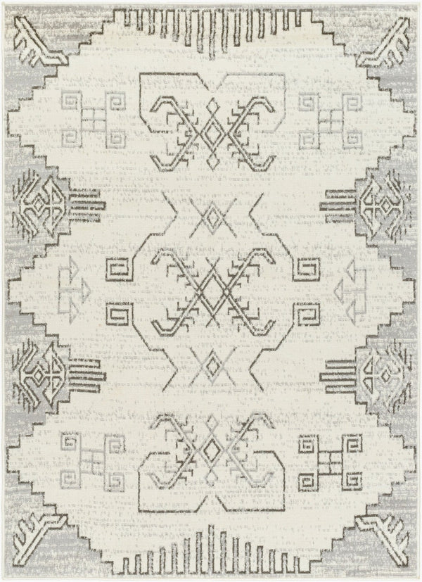 Livabliss Pisa Moroccan Geometric Area Rug Machine Woven Polypropylene for Living and Dining Rooms PSS2360-679