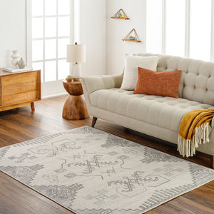 Livabliss Pisa Moroccan Geometric Area Rug Machine Woven Polypropylene for Living and Dining Rooms PSS2360-679