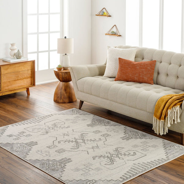Livabliss Pisa Moroccan Geometric Area Rug Machine Woven Polypropylene for Living and Dining Rooms PSS2360-679