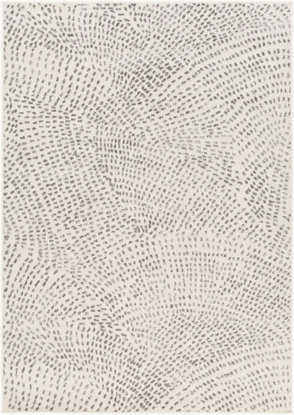 Livabliss Pisa Machine Woven Polypropylene Area Rug Neutral Transitional Design for Living Spaces Light Gray, Med 7'10" x 10' PSS2365-71010