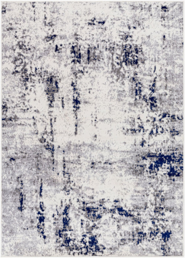 Livabliss Pisa Geometric Polypropylene Area Rug for Modern Living Room and Bedroom Decor Light Gray, Med 6'7" x 9' PSS2372-679