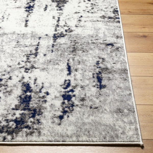 Livabliss Pisa Geometric Polypropylene Area Rug for Modern Living Room and Bedroom Decor Light Gray, Med 6'7" x 9' PSS2372-679