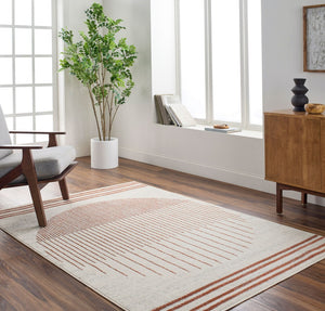 Livabliss Pisa Geometric Polypropylene Area Rug Turkish Woven Modern Living Room Accent Light Gray, Bur 7'10" x 10' PSS2375-71010