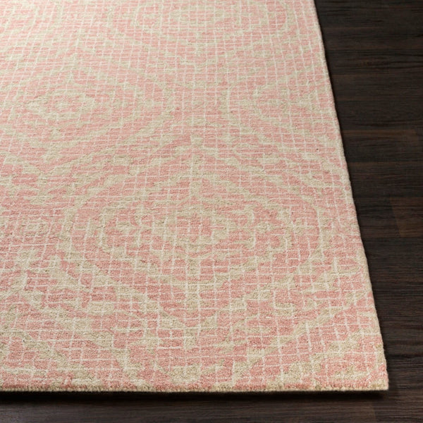 Livabliss Pisa Machine Woven Rug - Global-inspired Elegance For Eclectic Home Decor, Durable And Stylish Addition Dusty Coral,Light Olive,White,Beige Wool Pst2302-912