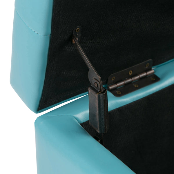 English Elm Cosmopolitan Soft Blue Storage Ottoman - Stylish Seating With Hidden Storage For Any Room B136P159763