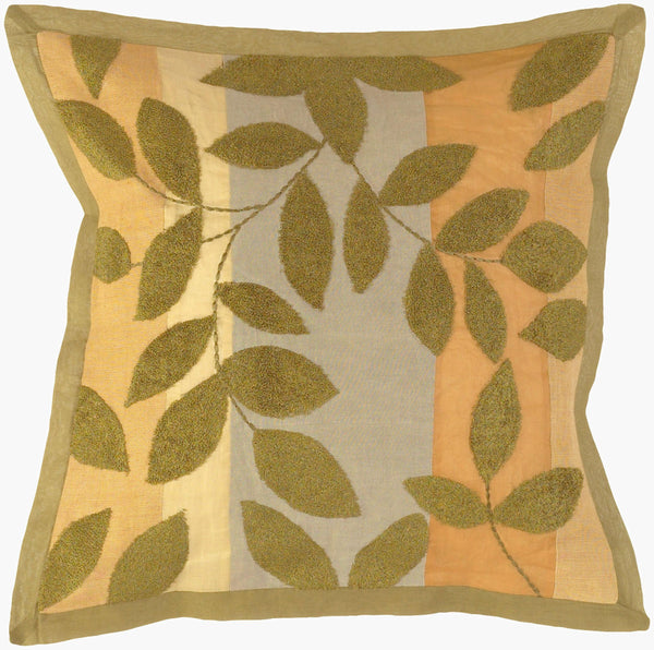 Surya Decorative Cotton & Jute Accent Pillow Psts-9020 - 18" X 18" - Stylish Home Decor With Warranty!  Cotton,Jute Psts9020-1818