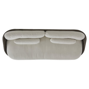 Bernhardt Bernhardt Santa Monica Outdoor Sofa — All-Weather Pebble Woven Papasan Design, Deep Cushions, Uv-Resistant Comfort - Made to Order O8227A