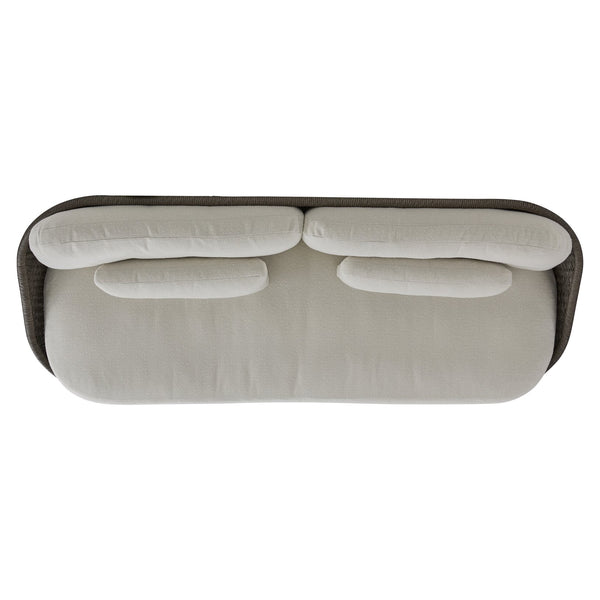 Bernhardt Bernhardt Santa Monica Outdoor Sofa — All-Weather Pebble Woven Papasan Design, Deep Cushions, Uv-Resistant Comfort - Made to Order O8227A