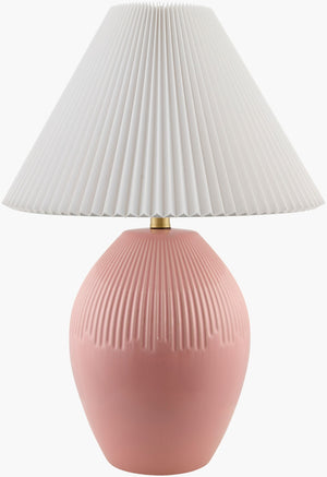 Livabliss Padstow Ceramic Base Table Lamp with Linen Shade for Bedside or Entryway Decor PSW-003