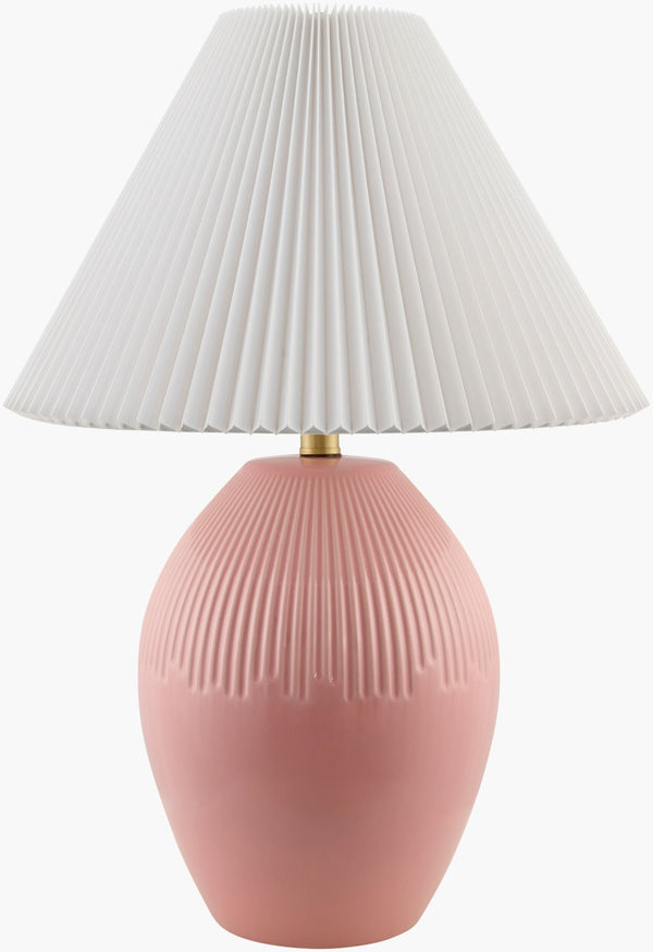 Livabliss Padstow Ceramic Base Table Lamp with Linen Shade for Bedside or Entryway Decor PSW-003