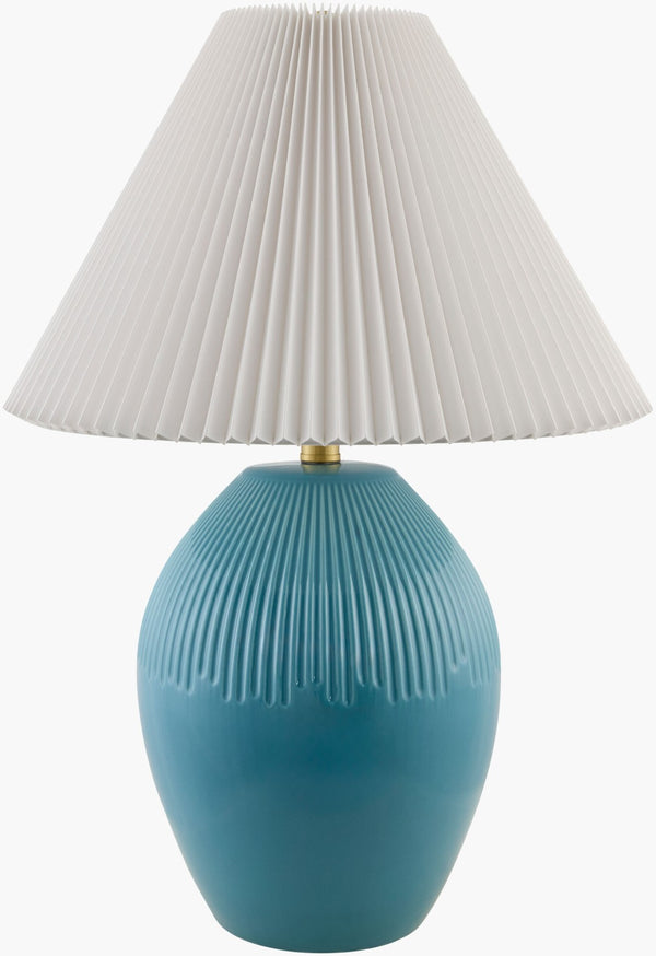 Livabliss Padstow Ceramic Base Table Lamp with Linen Shade for Bedroom or Living Room PSW-004