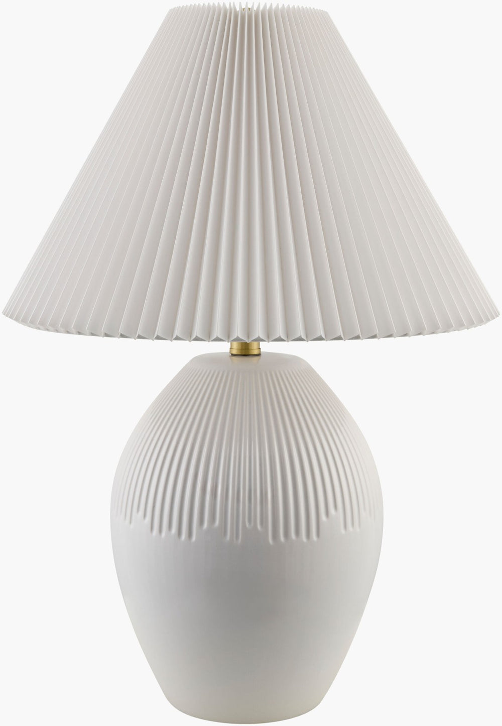 Livabliss Padstow Ceramic Table Lamp with Linen Shade Warm Ambient Glow for Bedside or Console PSW-007