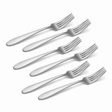 Lenox Oneida Vale Everyday Flatware Salad Forks, Set of 6 Metallic, STAINLESS METAL H282006D