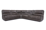 Parker Living Shelby - Cabrera Haze 6 Piece Modular Power Reclining Sectional with Power Adjustable Headrests