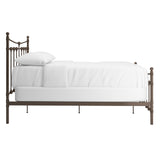 Homelegance By Top-Line Morten Dark Brown Steel Metal Bed Dark Brown Metal