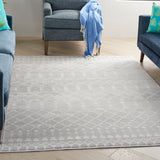 Nourison Whimsicle WHS02 Machine Made Power-loomed No Border Indoor Only Bohemian Farmhouse Rug Grey, Grey 100% Polypropylene 99446830951