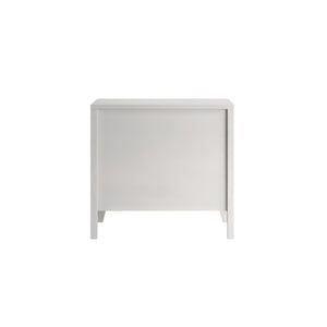 Mezzanine Nightstand - Vintage-Inspired Elegance with Three Drawers in Dove Gray Finish & Nickel Hardware