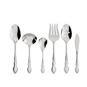 Lenox Oneida Dover 6 Piece Fine Flatware Serving Set Metallic, STAINLESS METAL 2766006A