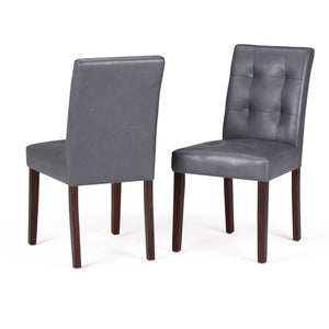 English Elm Andover Parson Dining Chair Set Of 2 - Modern Stone Grey Upholstery For Timeless Comfort & Style B136P158585