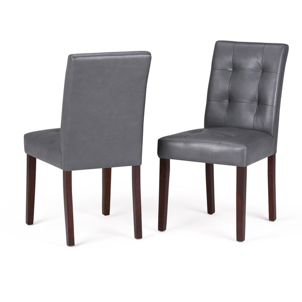 English Elm Andover Parson Dining Chair Set Of 2 - Modern Stone Grey Upholstery For Timeless Comfort & Style B136P158585