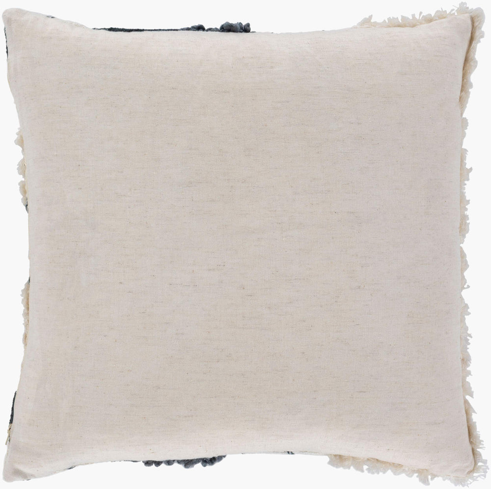 Surya Pretoria 18" Accent Pillow - Global Inspired Design For Elegant Home Decor | Durable Cotton Charm Dark Blue Cotton,Cotton Pta001-1818d