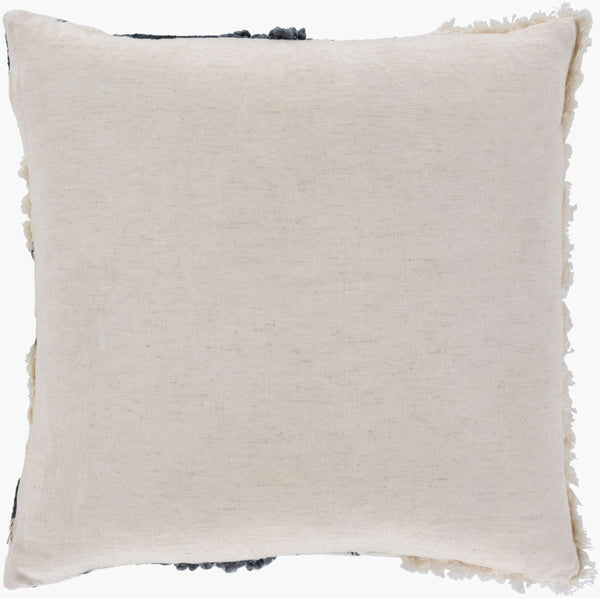 Surya Pretoria 18" Accent Pillow - Global Inspired Design For Elegant Home Decor | Durable Cotton Charm Dark Blue Cotton,Cotton Pta001-1818d