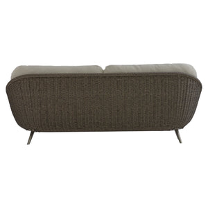 Bernhardt Bernhardt Santa Monica Outdoor Sofa — All-Weather Pebble Woven Papasan Design, Deep Cushions, Uv-Resistant Comfort - Made to Order O8227A