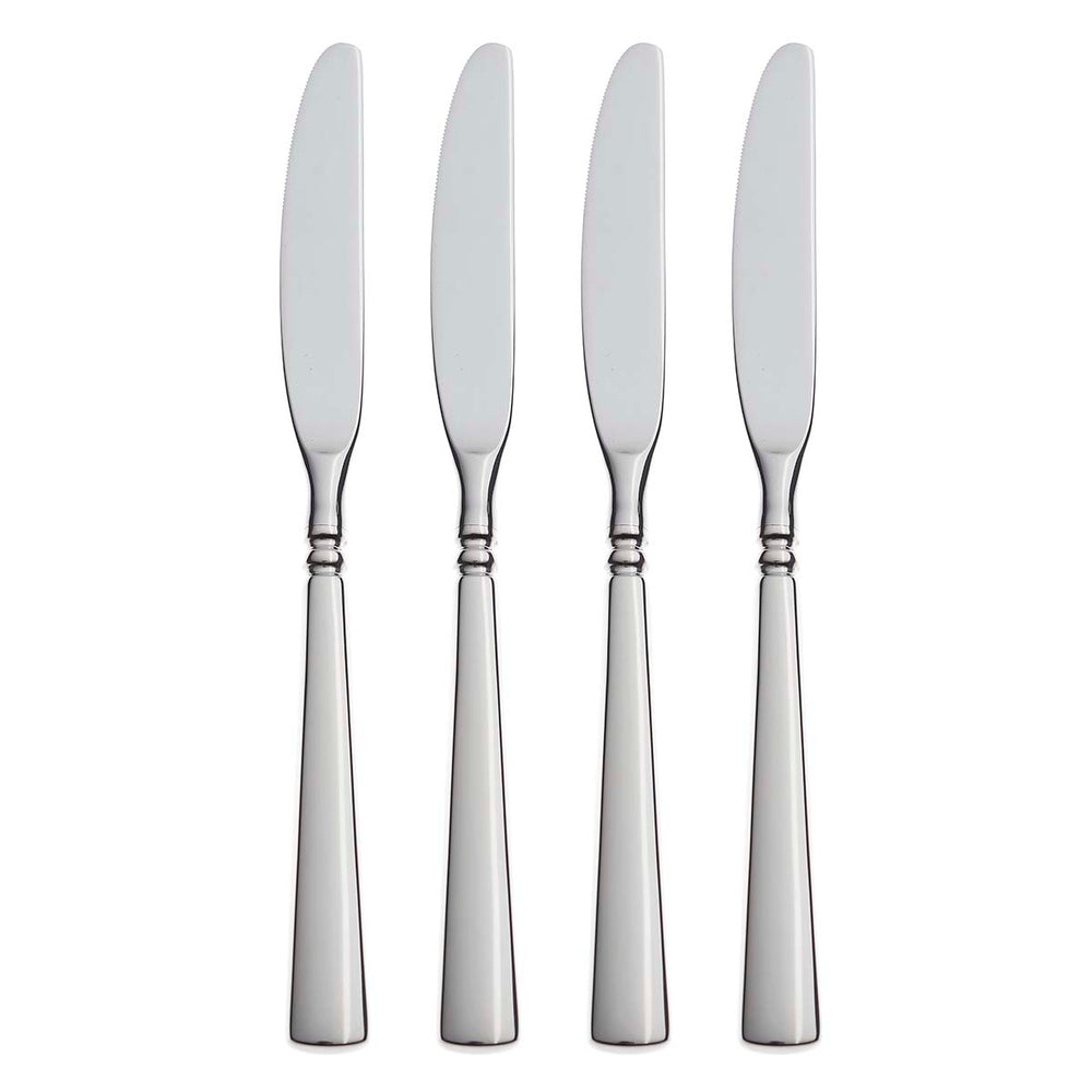 Lenox Oneida Easton Fine Flatware Dinner Knives, Set of 4 Metallic, STAINLESS METAL 2267004F