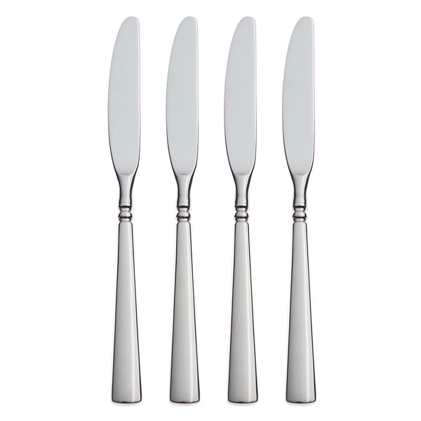 Lenox Oneida Easton Fine Flatware Dinner Knives, Set of 4 Metallic, STAINLESS METAL 2267004F