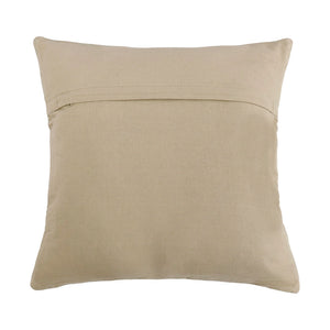 Pasargad Home Galaxy Multi-Color Cowhide Pillow, Soft Ivory/Grey with Zipper for Easy Cleaning