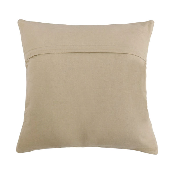 Pasargad Home Galaxy Multi-Color Cowhide Pillow, Soft Ivory/Grey with Zipper for Easy Cleaning