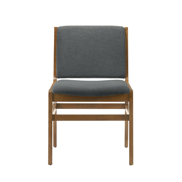 English Elm Christopher Knight Home® - DINING Chair Upholstered Rubberwood Frame Modern Contemporary Design Comfortable Seating Set Dark Gray 73421.00DGRY