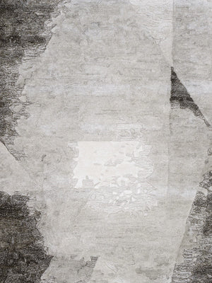 Pasargad Home Astrid Collection Hand-tufted Brown Area Rug - Modern Cloud Design, 5'1" X 7'5"   Ptf-953 5x8