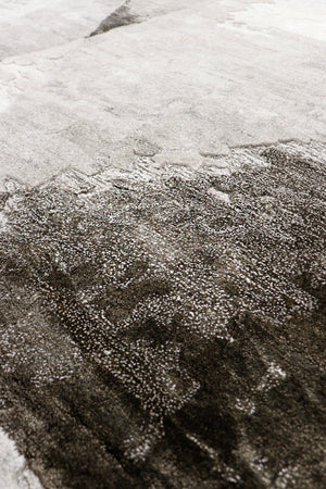 Pasargad Home Astrid Collection Hand-tufted Brown Area Rug - Modern Cloud Design, 5'1" X 7'5"   Ptf-953 5x8