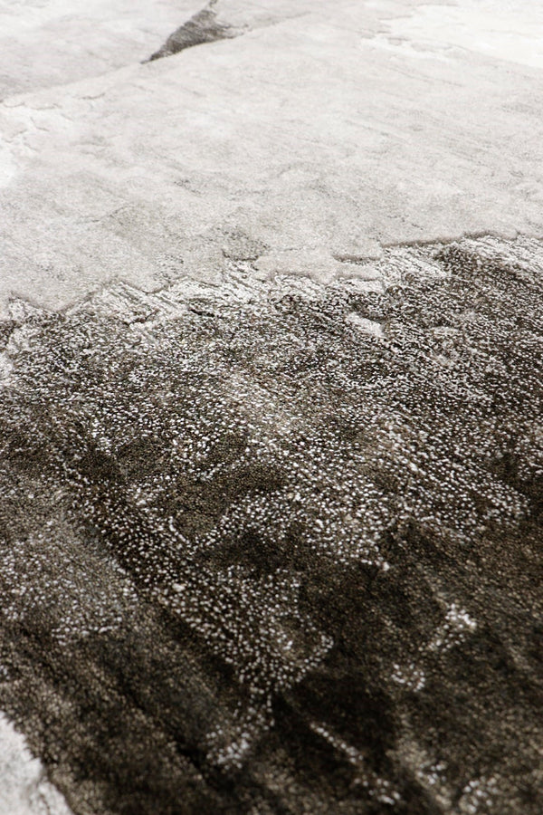 Pasargad Home Astrid Collection Hand-tufted Brown Area Rug - Modern Cloud Design, 5'1" X 7'5"   Ptf-953 5x8