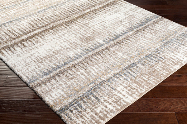Livabliss Portofino High Pile Polypropylene Area Rug Minimalist Modern Style for Living Rooms Cream, Taupe 7'10" x 10' PTF2307-71010