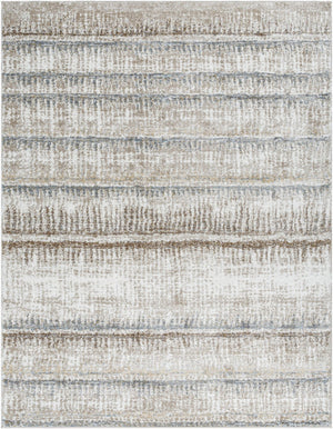 Livabliss Portofino High Pile Polypropylene Area Rug Minimalist Modern Style for Living Rooms Cream, Taupe 7'10" x 10' PTF2307-71010