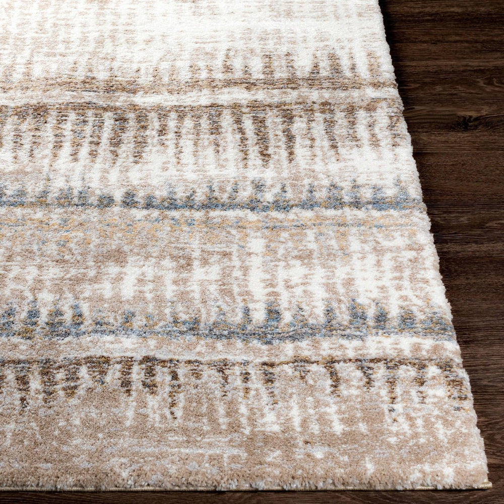 Livabliss Portofino High Pile Polypropylene Area Rug Minimalist Modern Style for Living Rooms Cream, Taupe 8'10" x 12' PTF2307-81012